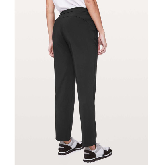 Lululemon Athletica Womens 4 On The Move Pant Lightweight Black Trouser Pant - Picture 6 of 12